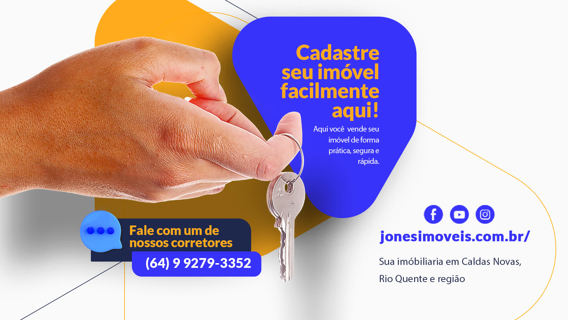 Qual é o melhor imobiliária para anunciar meu imóvel? Na Jones Imóveis!